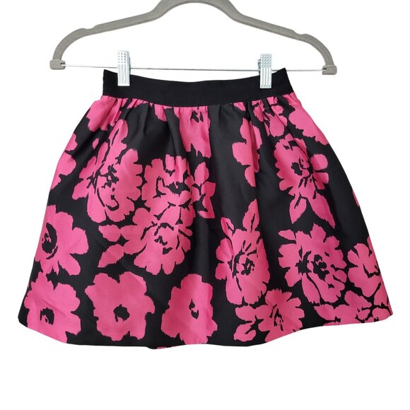 Milly Minis Floral Skirt Girls Size10 Black & Pink NWOT - Picture 1 of 9